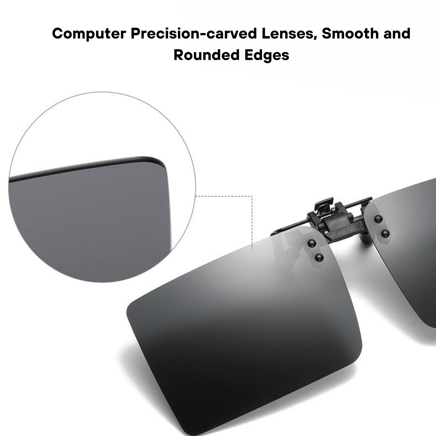 UV400 Photochromic Clip-On Polarised Sunglasses