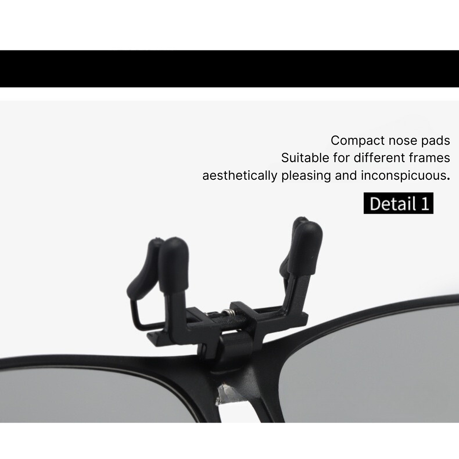 UV400 Photochromic Clip-On Polarised Sunglasses