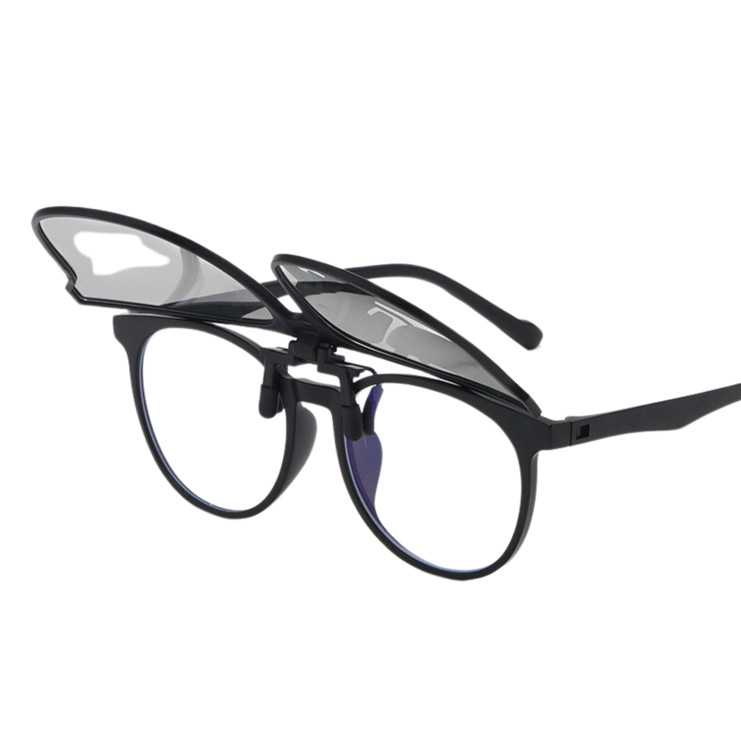 Polarised Clip On Flip Sunglasses Eyewear foldable UV400