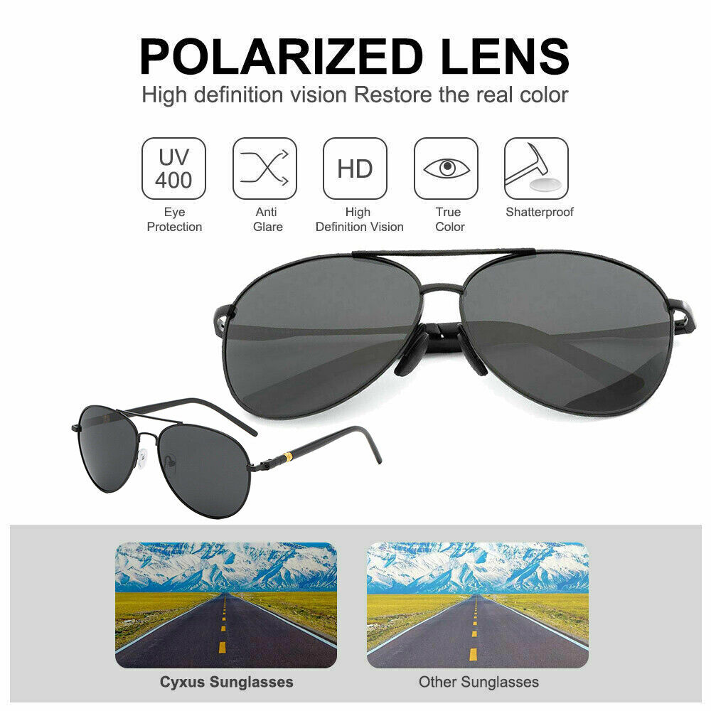 UV400 Photochromic Polarised Polarized Sunglasses Fishing Driving Eyewear 901